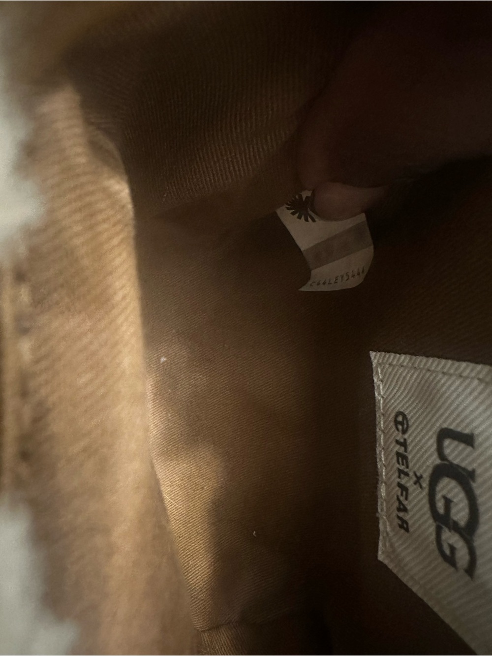 Ugg Telfar Brown Shearling Mini Tote - Picture 4 of 5